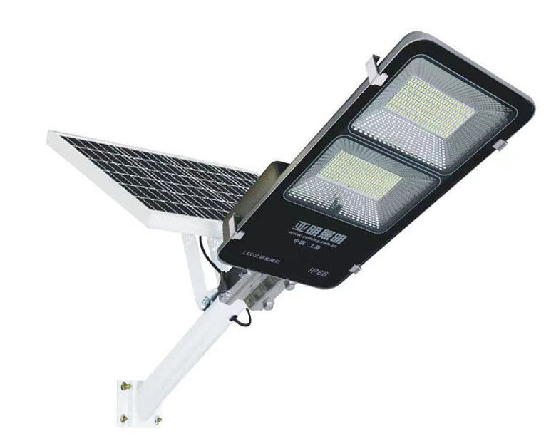 300W 400W IP65 防水 アルミ 太陽光 LED 路灯 リモコンとポール